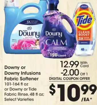 Kroger Downy or downy infusions fabric softener offer
