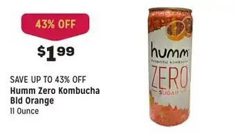Grocery Outlet Zero kombucha bld orange offer
