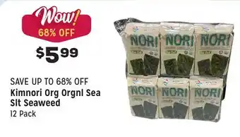Grocery Outlet Org orgnl sea slt seaweed offer