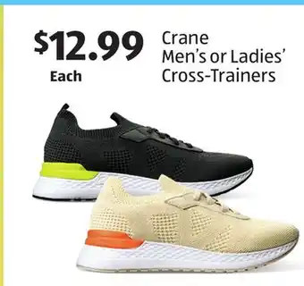 Aldi Crane men's or ladies' cross-trainers offer