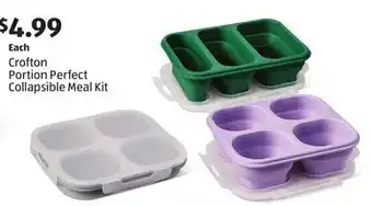 Aldi Crofton portion perfect collapsible meal kit offer