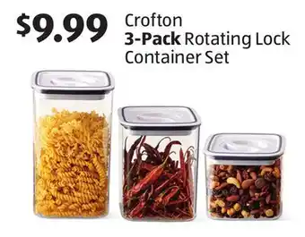 Aldi Crofton 3-pack rotating lock container set offer