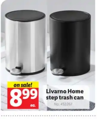 Lidl Livarno home step trash can offer