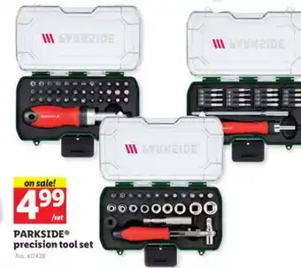 Lidl Parkside precision tool set offer