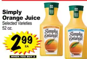 Superior Grocers Simply orange juice offer