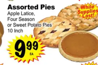 Superior Grocers Assorted pies offer