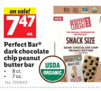Lidl Perfect bar dark chocolate chip peanut butter bar offer