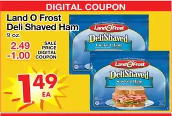 Superior Grocers Land o frost deli shaved ham offer