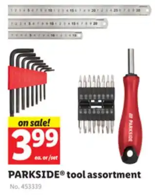 Lidl Parkside tool assortment offer