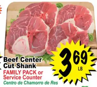 Superior Grocers Beef center cut shank offer