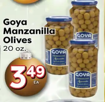 Superior Grocers Goya manzanilla olives offer