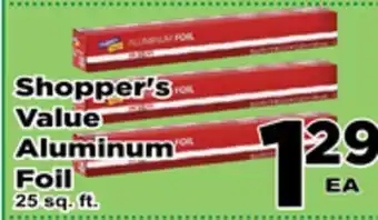 Superior Grocers Shopper's value aluminum foil offer