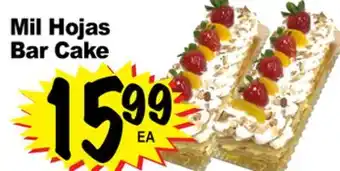 Superior Grocers Mil hojas bar cake offer