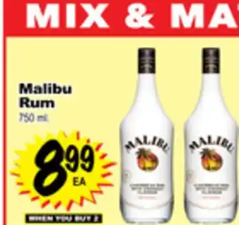 Superior Grocers Malibu rum offer