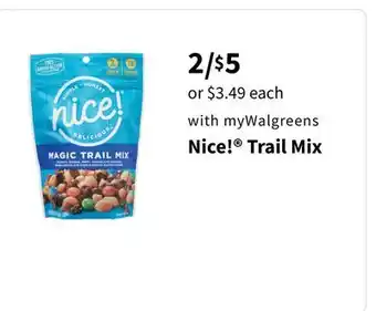 Walgreens Nice! trail mix offer