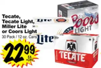 Superior Grocers Tecate, tecate light, miller lite or coors light offer