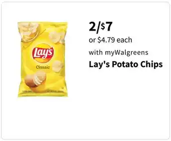 Walgreens Lay's potato chips offer