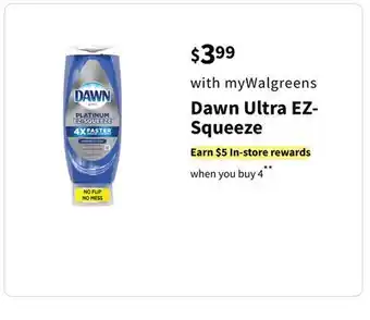 Walgreens Dawn ultra ez- squeeze offer