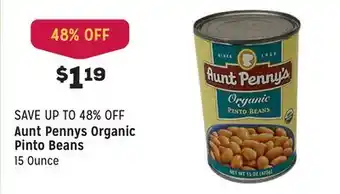 Grocery Outlet Organic pinto beans offer