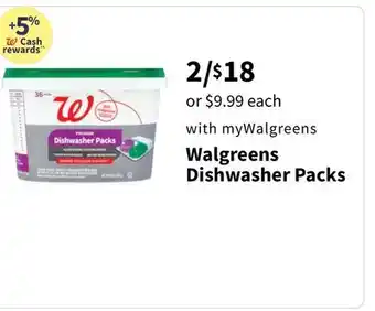 Walgreens Walgreens dishwasher packs offer