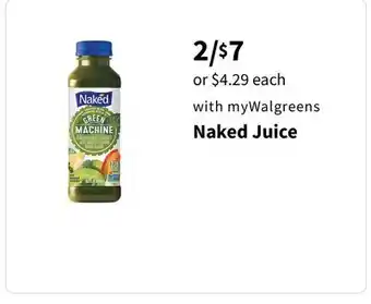 Walgreens Naked juice offer