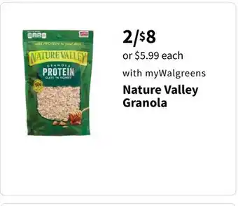 Walgreens Nature valley granola offer