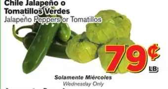 El Super Fresh Jalapeño peppers or tomatillos offer