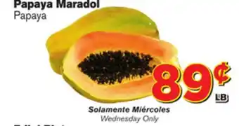El Super Fresh Maradol papaya offer