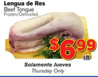 El Super Fresh Beef tongue offer