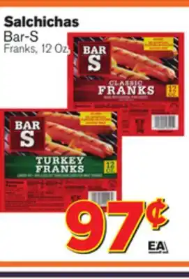 El Super Fresh Bar-s franks offer