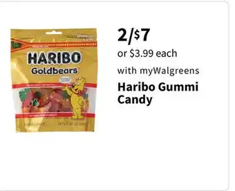 Walgreens Haribo gummi candy offer
