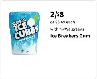 Walgreens Ice breakers gum offer