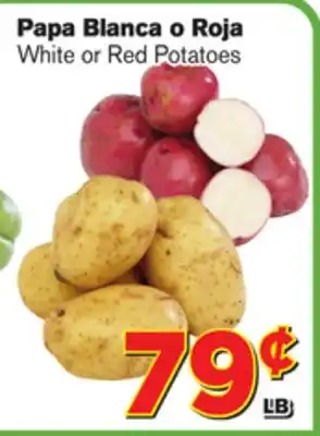 El Super Fresh White or red potatoes offer