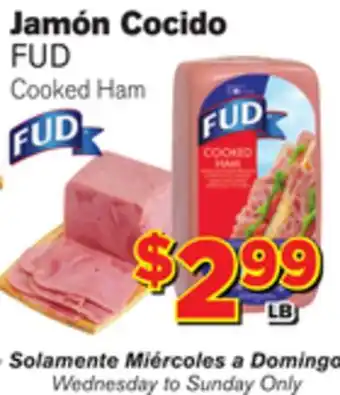 El Super Fresh Fud cooked ham offer