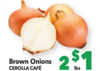 Vallarta Supermarkets Brown onions/ cebolla café offer