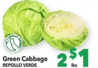 Vallarta Supermarkets Green cabbage offer