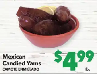 Vallarta Supermarkets Mexican candied yams/camote enmielado offer