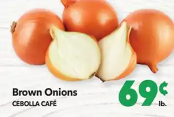 Vallarta Supermarkets Brown onions/cebolla café offer