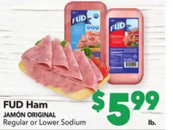 Vallarta Supermarkets Fud ham / jamón original offer