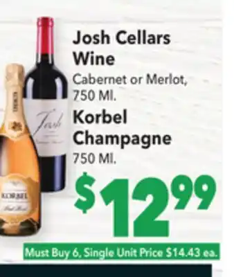 Vallarta Supermarkets Josh cellars wine offer