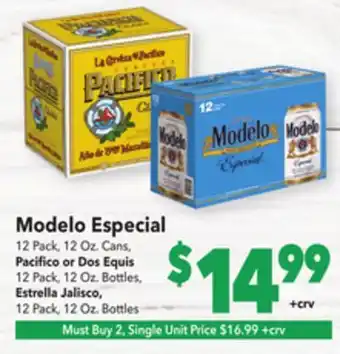 Vallarta Supermarkets Modelo especial offer