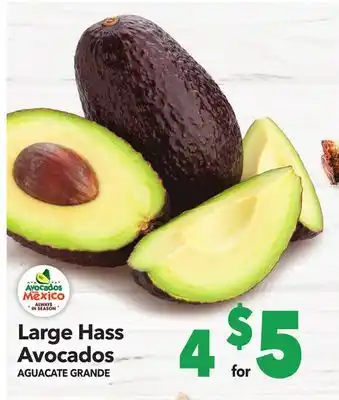Vallarta Supermarkets Large hass avocados/aguacate grande offer