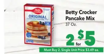 Vallarta Supermarkets Betty crocker pancake mix offer