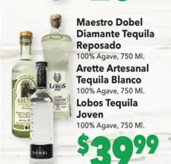 Vallarta Supermarkets Maestro dobel diamante tequila reposado offer