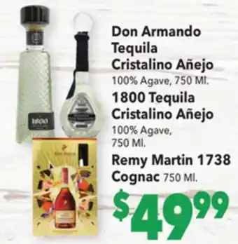 Vallarta Supermarkets Don armando tequila cristalino añejo offer