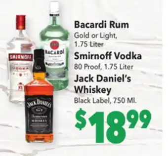 Vallarta Supermarkets Bacardi rum offer