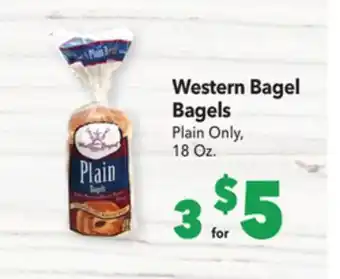 Vallarta Supermarkets Western bagel bagels offer