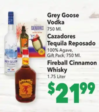 Vallarta Supermarkets Grey goose vodka offer