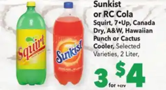 Vallarta Supermarkets Sunkist or rc cola offer