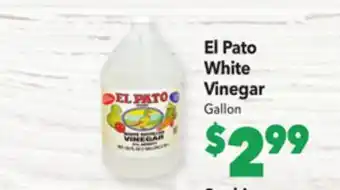 Vallarta Supermarkets El pato white vinegar offer